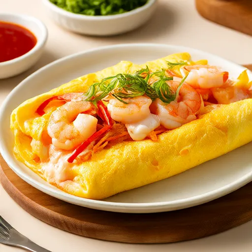 Frittata di Patate e Gamberi