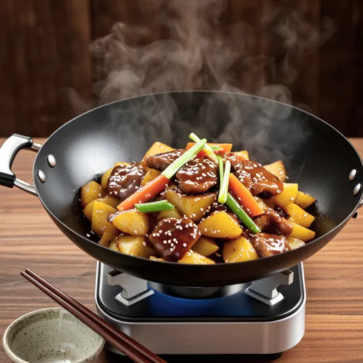 Potato Spam Soy Sauce Stir-fry