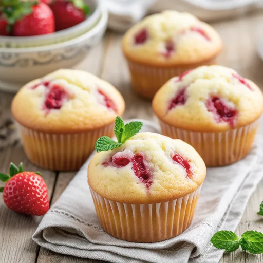Homemade Strawberry Muffins