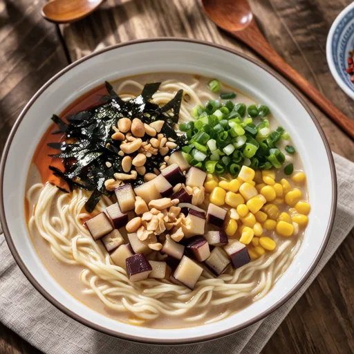豆乳と辛いツナナス素麺