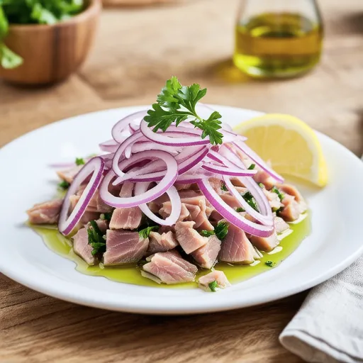 Fresh Onion and Tuna Salad