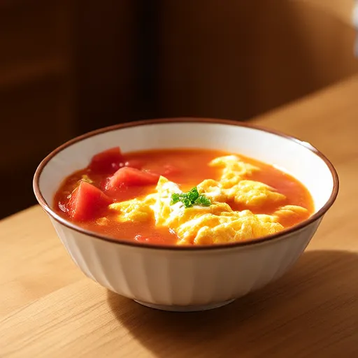 Sopa de Tomate com Ovo