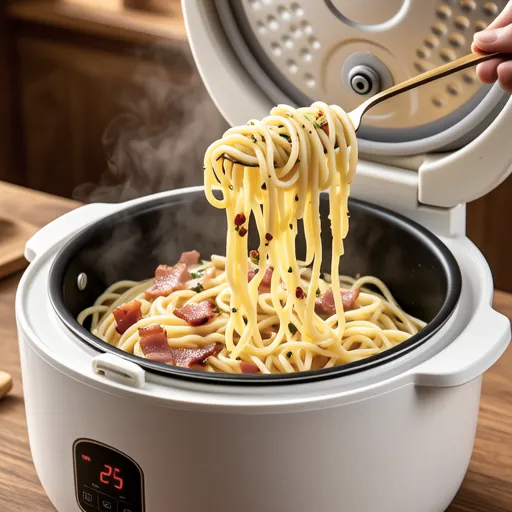 Rice Cooker Carbonara
