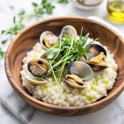 Clam and Nanohana Risotto