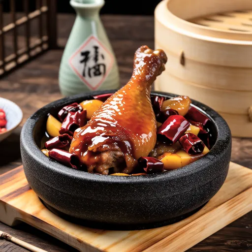 Chicken with Plum and Garlic Sauce
