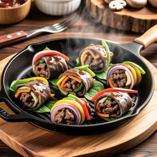 Beef Vegetable Rolls