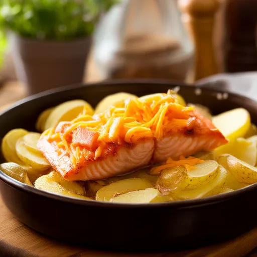 Salmon Potato Gratin