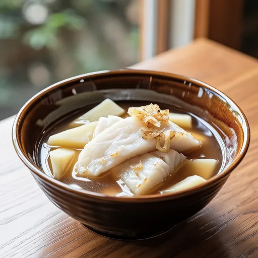 Braised Yellowtail and Daikon with Miso