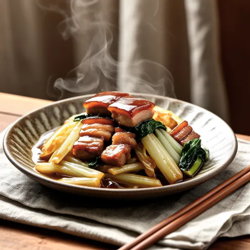 Stir-fried Pork Belly and Cabbage with Sake Lees and Miso