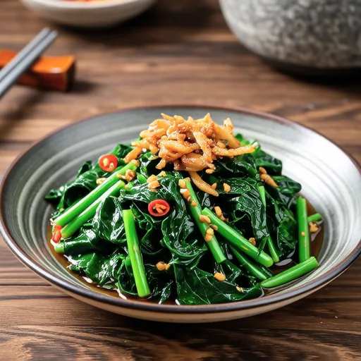 Korean Seasoned Radish Greens (Seasoned Radish Greens with Soybean Paste)