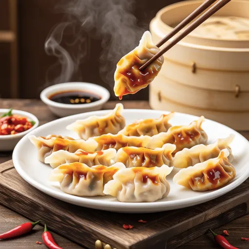 Air Fryer Spicy Dumplings