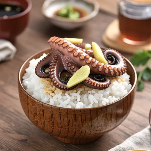 Octopus Rice with Fresh Octopus