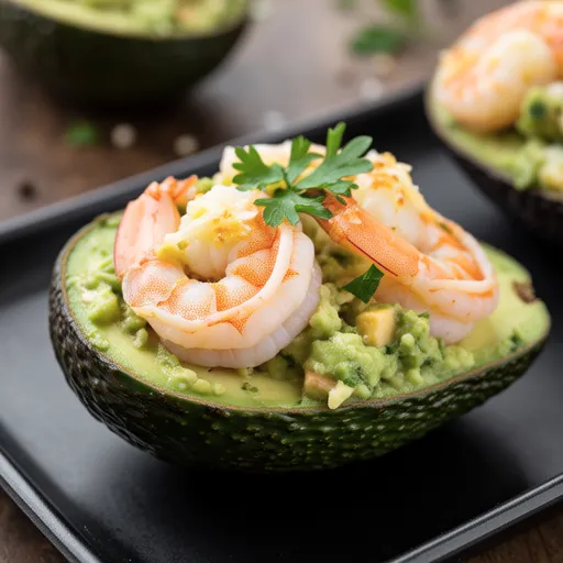 Shrimp and Avocado Mayo Gratin