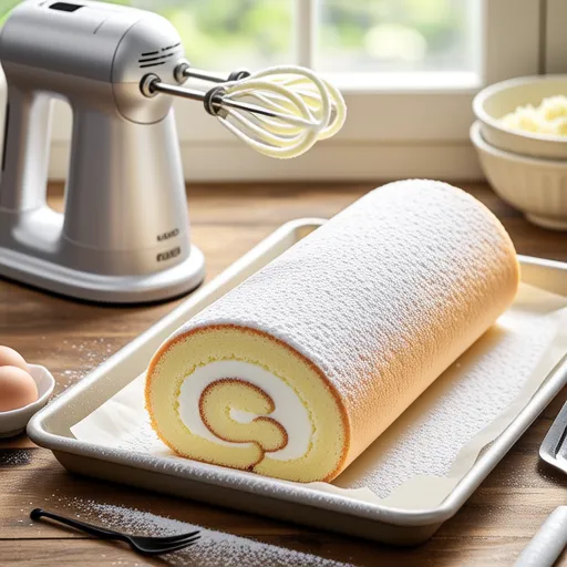 White Roll Cake