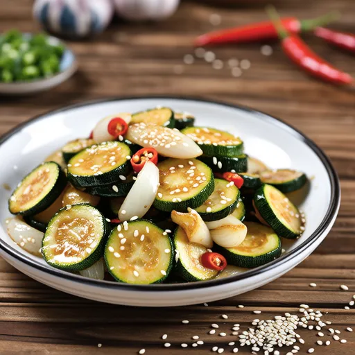 Stir-fried Zucchini and Onion
