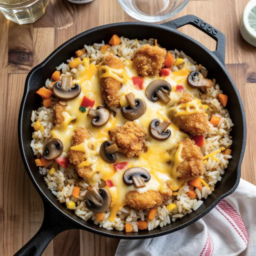Chicken Fried Rice Gratin