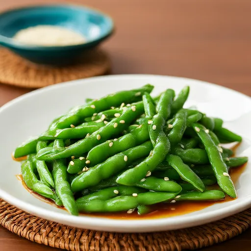Insalata fresca con germogli di pisello