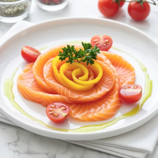 Salmon Rose Carpaccio