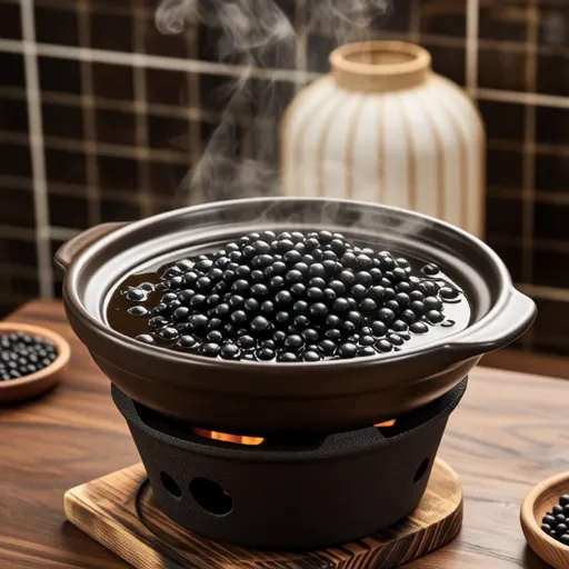 Simmered Black Soybeans