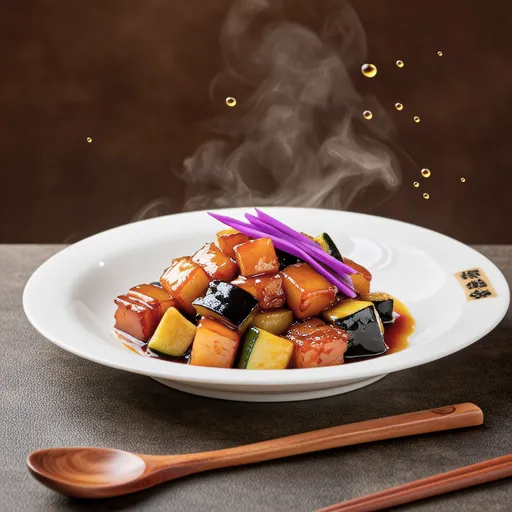 Sweet and Savory Stir-fried Pork Belly and Eggplant