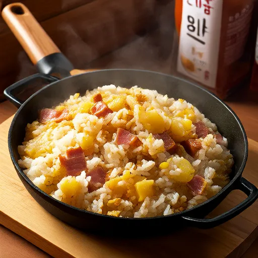 火腿馬鈴薯炒飯