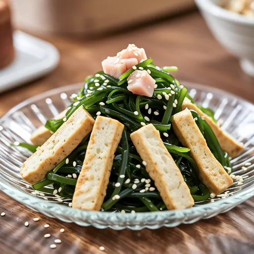 Aburaage and Hijiki Tuna Salad
