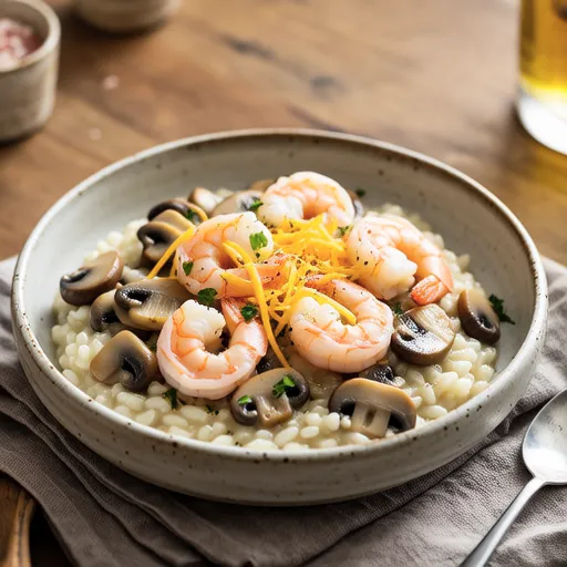 Shrimp and Mushroom Risotto