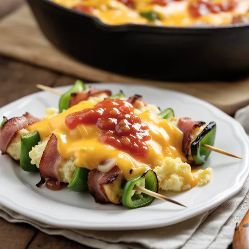 Cheese Scrambled Eggs with Hot Sauce