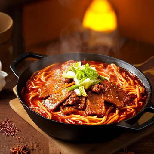 Spicy Beef Cream Pasta