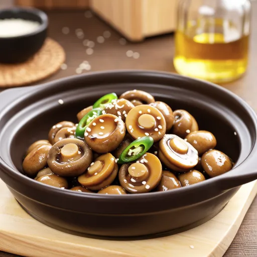 Mini King Oyster Mushroom Braised