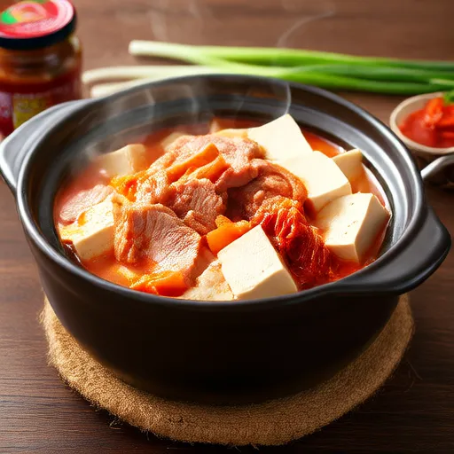 猪肉豆腐泡菜煲