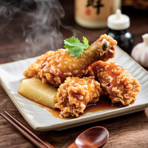 Daikon and Chicken Tender Fried Dish