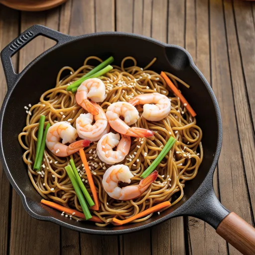 Shrimp and Vermicelli Stir-fry