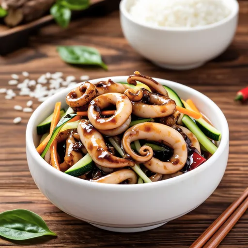 Mom's Style Squid Rice Bowl
