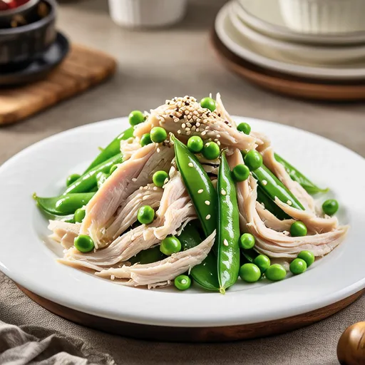 Chicken Tender and Pea Sprout Salad with Ume Mayo