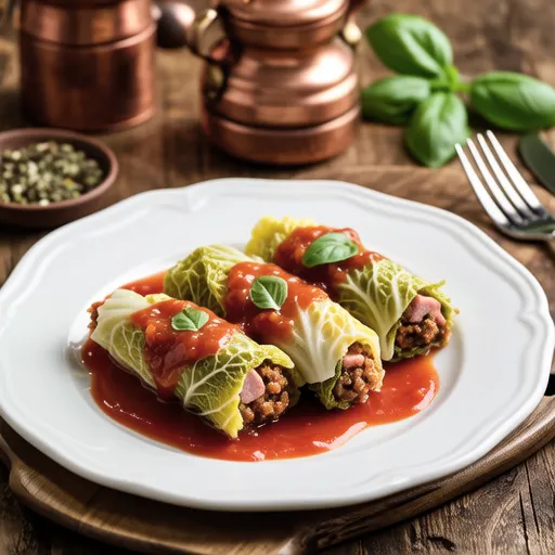 Mozzarella Stuffed Cabbage Rolls