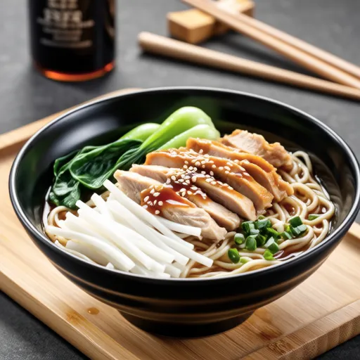 Cold Chinese Noodles with Ume and Chicken