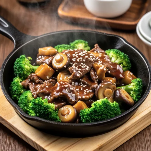 Sweet and Spicy Stir-fried Broccoli and Beef