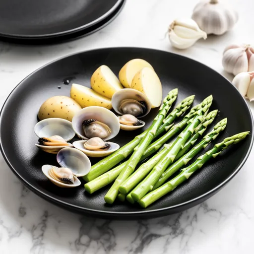 Potatoes and Clams in Olive Oil Steam