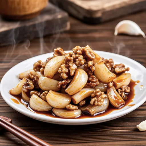 Walnut Garlic Stir-fry