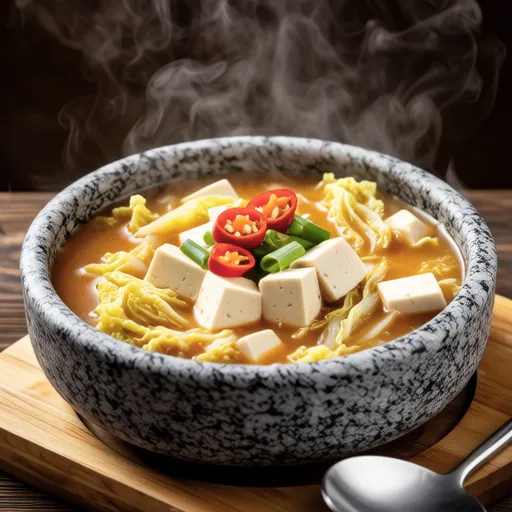 Refreshing and Sweet Tofu Napa Cabbage Soup