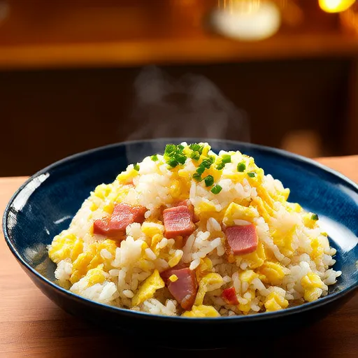 火腿和蛋炒飯