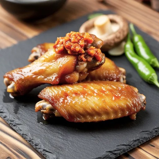 Grilled Chicken Wings with Spicy Cod Roe Mayo