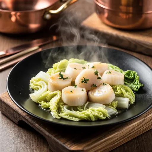 Scallops and Cabbage Garlic Butter Stir-fry