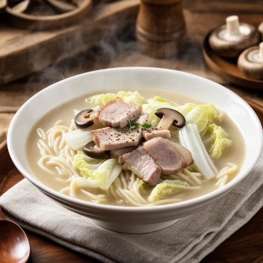 Pork and Cabbage Soup Pasta