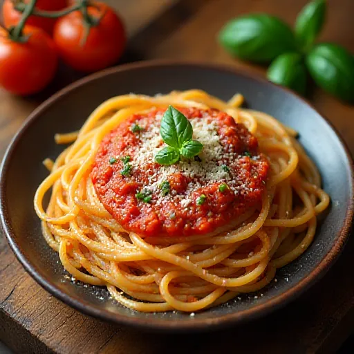 Макароны с томатным соусом