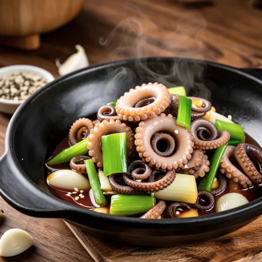 Octopus and Bitter Melon Oyster Stir-fry