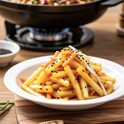 Curry Stir-fried Potato Strips