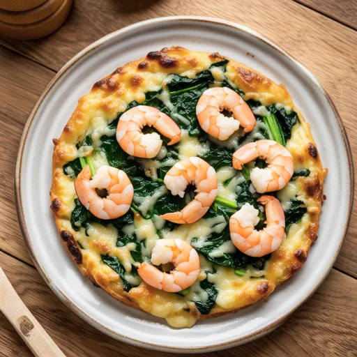 Shrimp and Shiso Cheese Korean Pancake