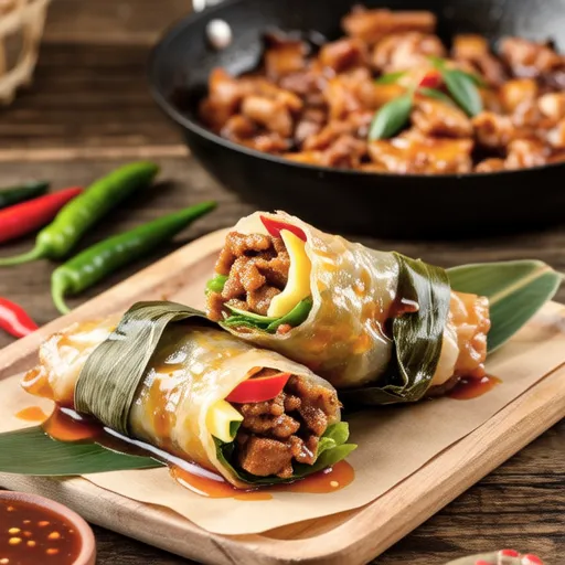 Cheese Wrapped Pork Belly Rolls